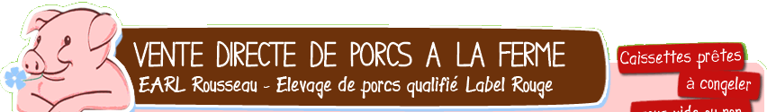 Vente directe de porcs à la ferme